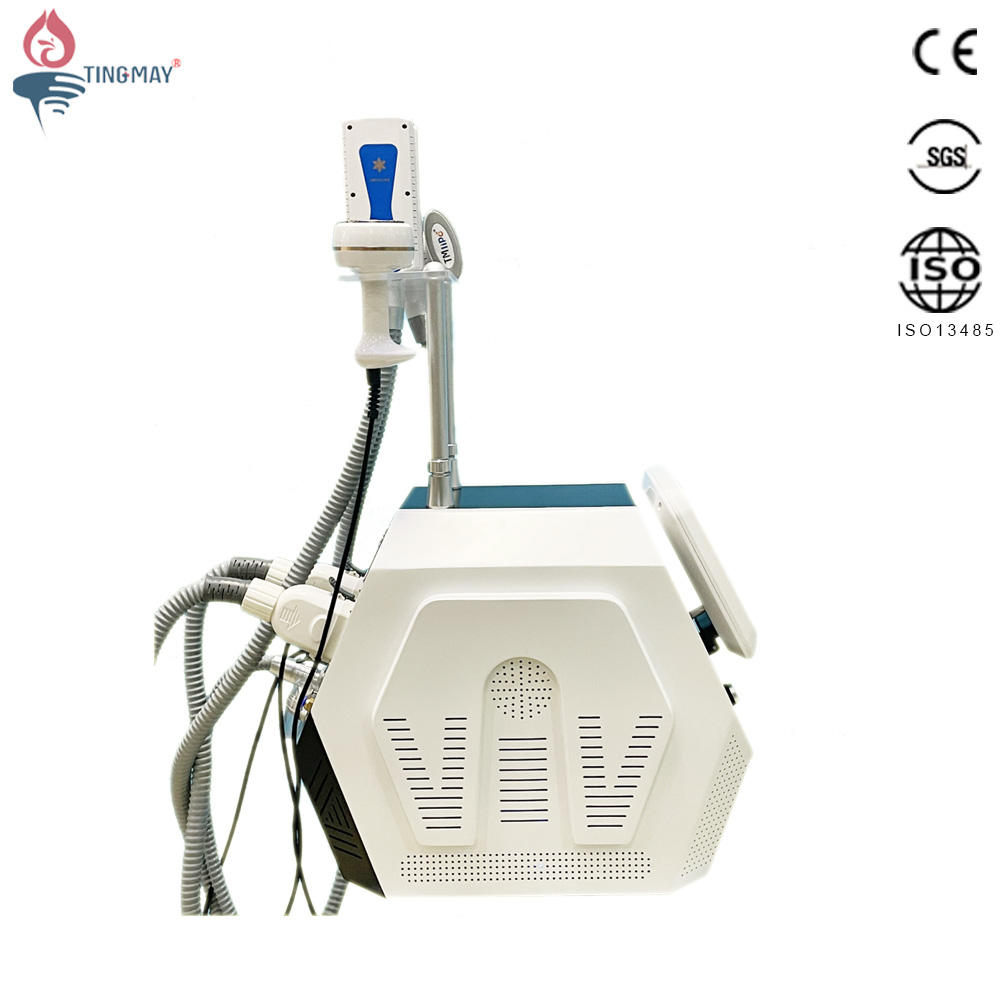Latest Multifunctional Non-vacuum Cryolipolysis Fat Freezing Machine with EMS Electroporation Cooling Pads