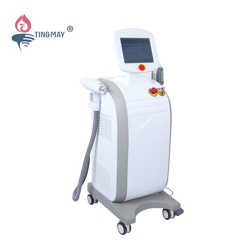 OPT SHR+ND YAG LASER machine for hair removal , tattoo machine TM-135